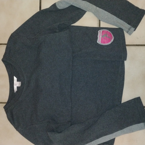 Victoria's Secret Long Sleeve Fleece Tunic/ PJ Top EUC Size Large - Picture 3 of 9